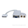 Dock Connect to VGA & Audio Converter for iPad1/iPad2/iPad3/iPhone4/iPhone4s/iPod Touch 4th